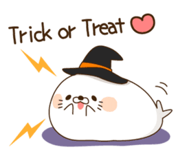 Halloween of an invective seal. sticker #7746228