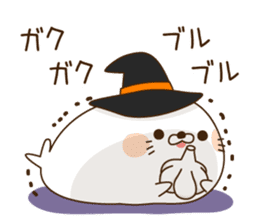Halloween of an invective seal. sticker #7746234