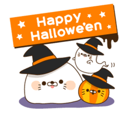 Halloween of an invective seal. sticker #7746267