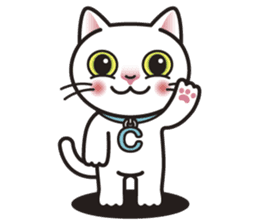COCO the White Cat sticker #7746940