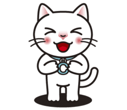 COCO the White Cat sticker #7746941