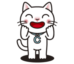 COCO the White Cat sticker #7746942