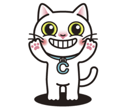 COCO the White Cat sticker #7746943