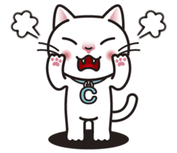 COCO the White Cat sticker #7746947