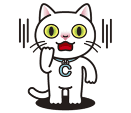 COCO the White Cat sticker #7746948