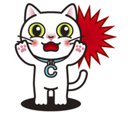 COCO the White Cat sticker #7746949