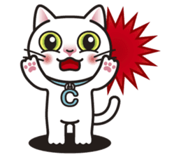 COCO the White Cat sticker #7746949