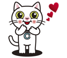 COCO the White Cat sticker #7746950