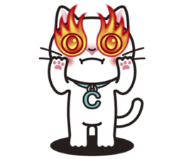 COCO the White Cat sticker #7746951