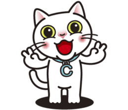 COCO the White Cat sticker #7746952