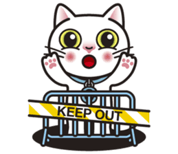 COCO the White Cat sticker #7746955