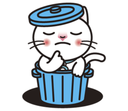 COCO the White Cat sticker #7746957