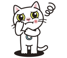 COCO the White Cat sticker #7746961