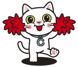 COCO the White Cat sticker #7746962