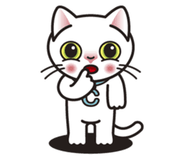 COCO the White Cat sticker #7746963