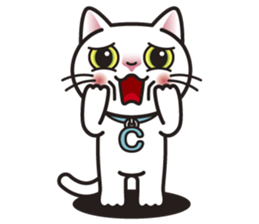 COCO the White Cat sticker #7746964
