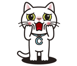 COCO the White Cat sticker #7746964