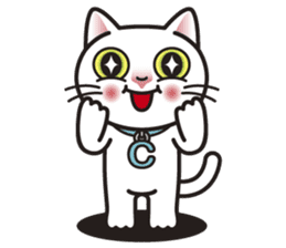 COCO the White Cat sticker #7746965