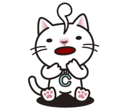 COCO the White Cat sticker #7746966