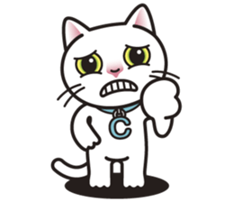 COCO the White Cat sticker #7746974