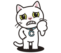 COCO the White Cat sticker #7746974