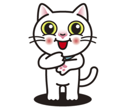 COCO the White Cat sticker #7746975