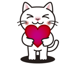 COCO the White Cat sticker #7746977