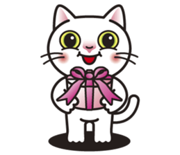 COCO the White Cat sticker #7746979