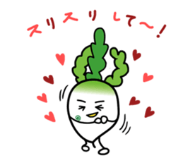 Let's eat Japanese radish "surisuri" sticker #7747023