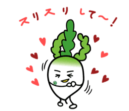 Let's eat Japanese radish "surisuri" sticker #7747023