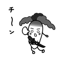 Let's eat Japanese radish "surisuri" sticker #7747058