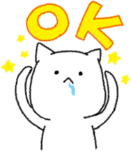 Hungry cat and Eaten fish sticker #7747103