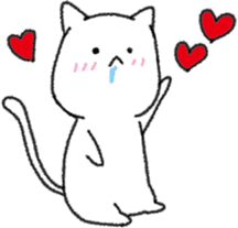 Hungry cat and Eaten fish sticker #7747114