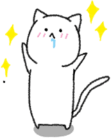 Hungry cat and Eaten fish sticker #7747127