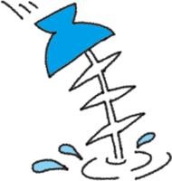 Hungry cat and Eaten fish sticker #7747139