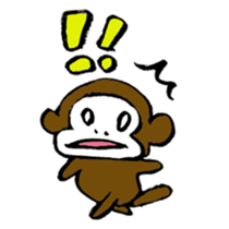 Congratulations of monkey sticker #7747245