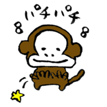 Congratulations of monkey sticker #7747256