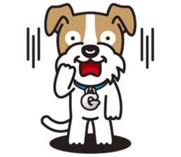 GEORGE the Wire Fox Terrier sticker #7747188