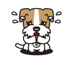 GEORGE the Wire Fox Terrier sticker #7747202