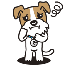GEORGE the Wire Fox Terrier sticker #7747203
