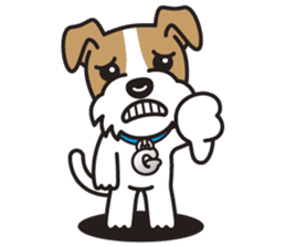 GEORGE the Wire Fox Terrier sticker #7747206