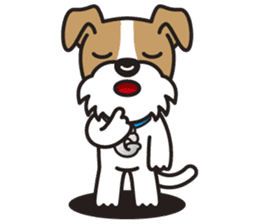 GEORGE the Wire Fox Terrier sticker #7747207