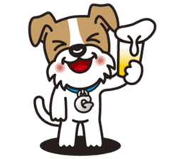 GEORGE the Wire Fox Terrier sticker #7747214