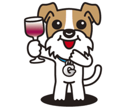 GEORGE the Wire Fox Terrier sticker #7747215