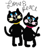 B.S.CATS Peace&Love sticker #7748224