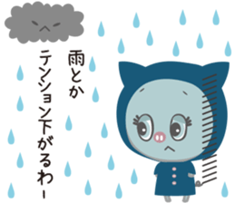 Negative positive pig sticker #7748327