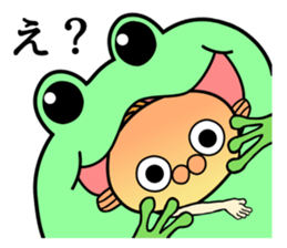 A little sassy goldfishman sticker #7748878