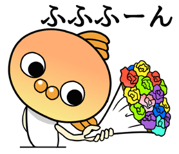 A little sassy goldfishman sticker #7748883