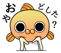 A little sassy goldfishman sticker #7748900