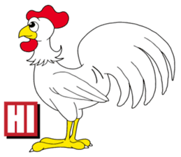Hustle Chicken sticker #7749705